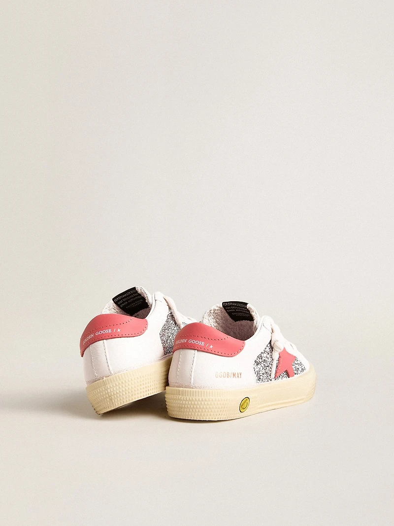 Young May with pink leather star and heel tab