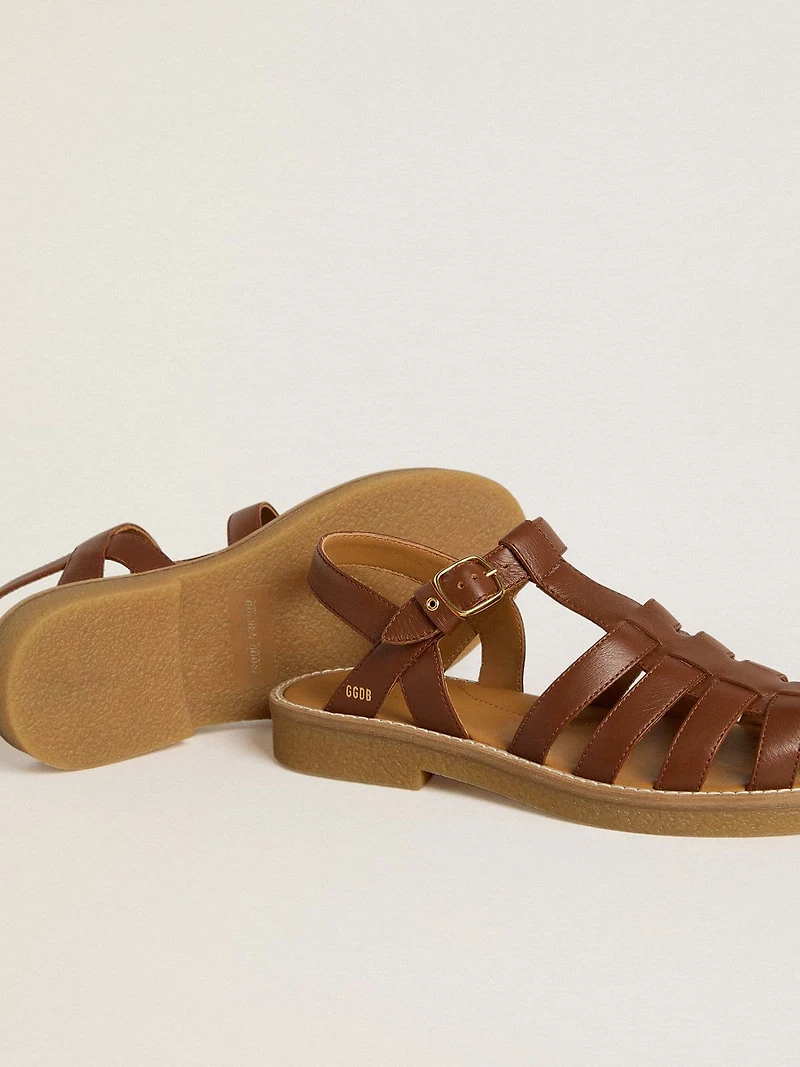 Maxime Young sandals brown leather