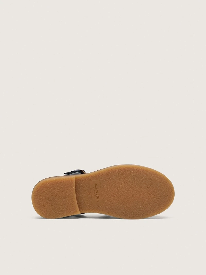 Young Maxime sandals navy-blue leather