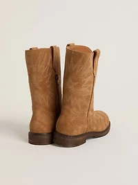 Wish Young boots camel suede with star embroidery