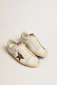Men’s Super-Star sneakers with brown suede star and heel tab