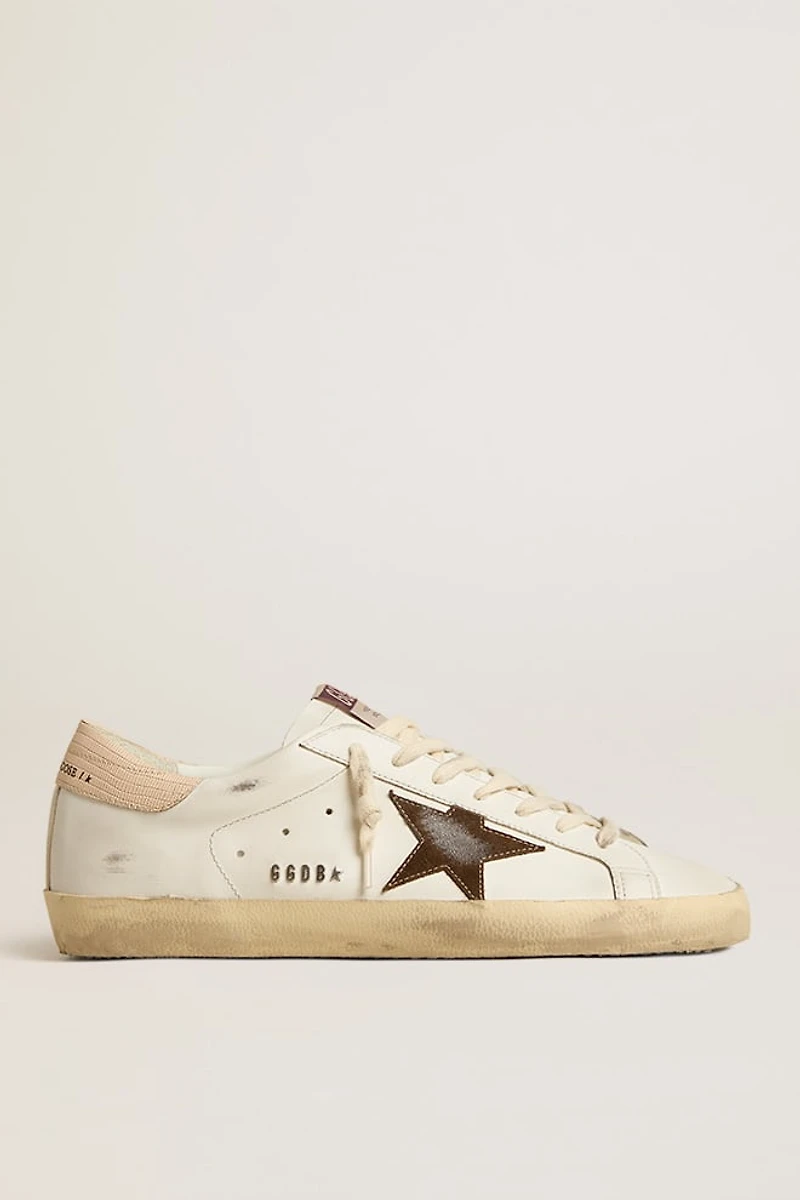 Men’s Super-Star sneakers with brown suede star and heel tab
