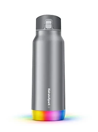 HidrateSpark PRO STEEL - 946 ml Smart Water Bottle + Bonus Straw Lid