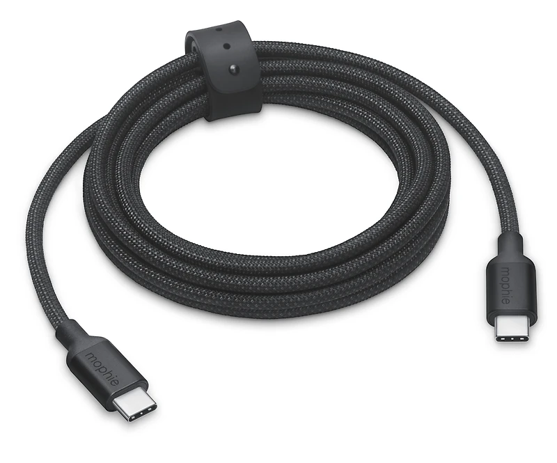 mophie 240W USB-C to USB-C Charge Cable (3m) - Black