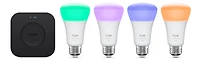 Philips Hue Starter Kit: 4 A19 E26 Smart Bulbs + Bridge Pro