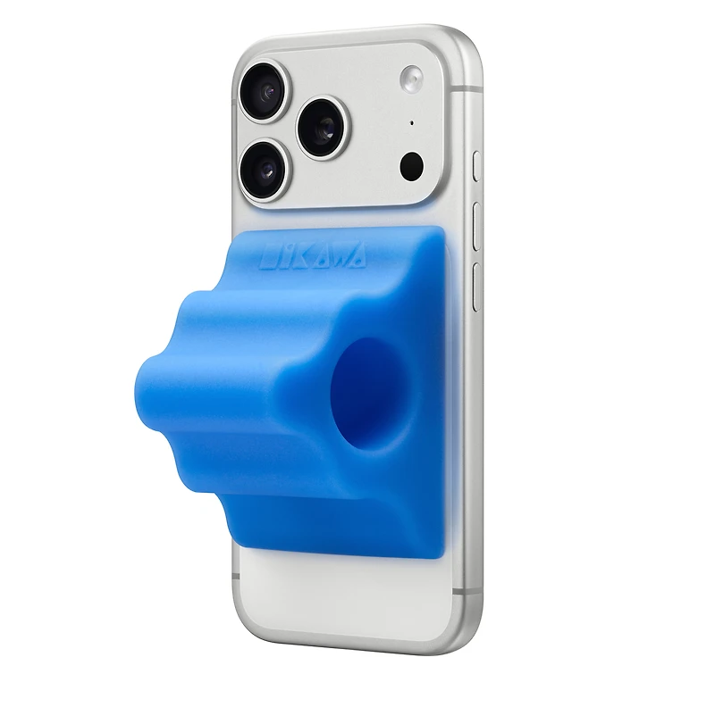 Hikawa Grip & Stand for iPhone (MagSafe Compatible) - Glow Blue