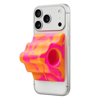 Hikawa Grip & Stand for iPhone (MagSafe Compatible) - Orange Swirl