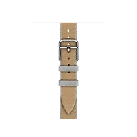 Apple Watch Hermès - 42mm Kraft/Bleu Glacier Twill Jump Attelage Single Tour