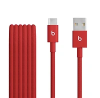 Beats USB-A to USB-C Woven Cable (1.5 m / 5 ft.) – Rapid Red