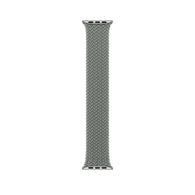 46mm Green Grey Braided Solo Loop - Size 4