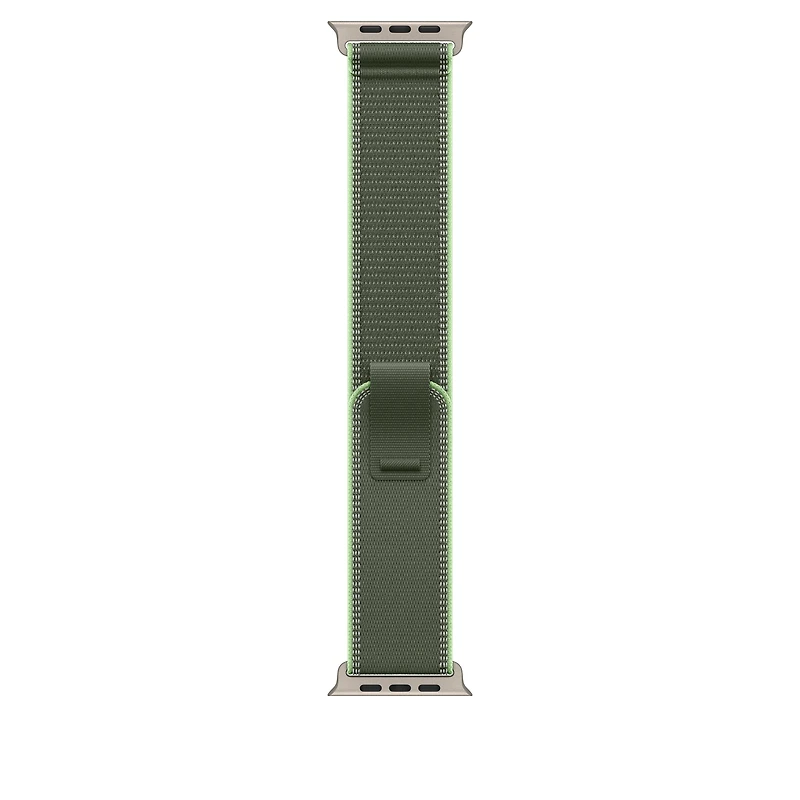 49mm Green/Neon Trail Loop – S/M - Natural Titanium Finish