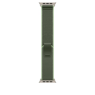 49mm Green/Neon Trail Loop – S/M - Natural Titanium Finish