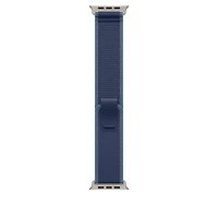 49mm Blue/Bright Blue Trail Loop – S/M - Natural Titanium Finish