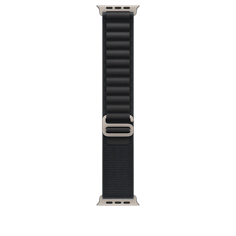 49mm Black Alpine Loop - Small - Natural Titanium Finish