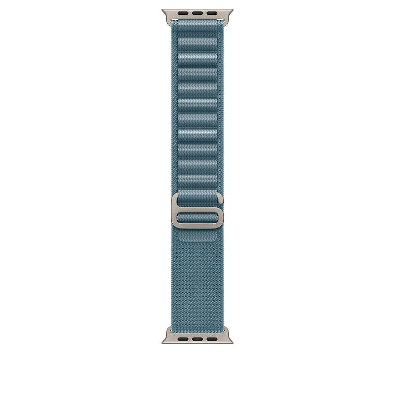 49mm Light Blue Alpine Loop - Small - Natural Titanium Finish
