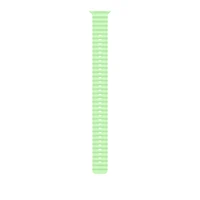 49mm Neon Green Ocean Band Extension - Natural Titanium Finish