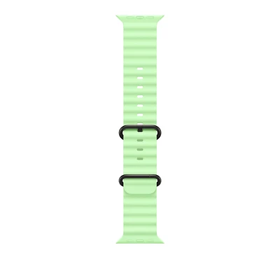 49mm Neon Green Ocean Band - Black Titanium Finish