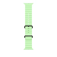 49mm Neon Green Ocean Band - Black Titanium Finish