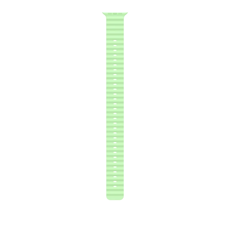 49mm Neon Green Ocean Band Extension - Black Titanium Finish