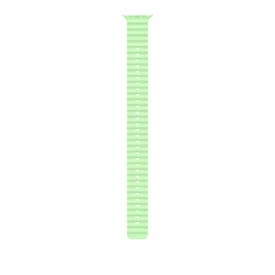 49mm Neon Green Ocean Band Extension - Black Titanium Finish