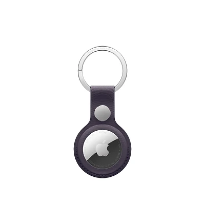 AirTag FineWoven Key Ring – Midnight Purple