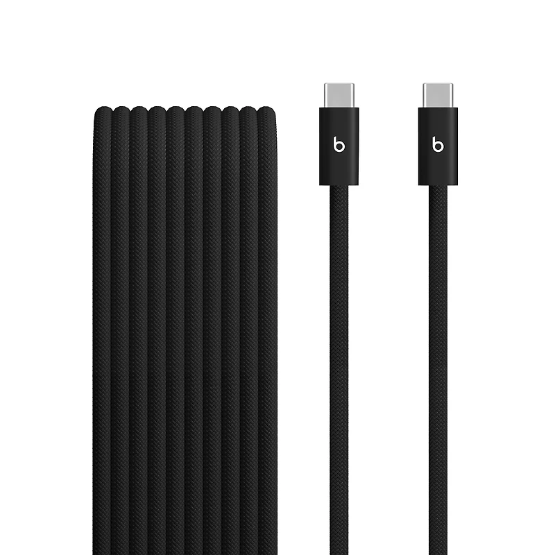 Beats USB‑C to USB‑C Woven Cable (3 m / 10 ft) – Bolt Black