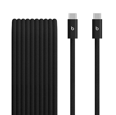 Beats USB‑C to USB‑C Braided Cable (3 m / 10 ft) – Bolt Black