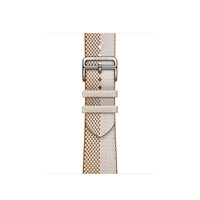Apple Watch Hermès – 42mm Écru/Écru Toile H Double Jeu