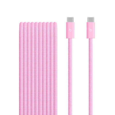 Beats USB-C to USB-C Woven Cable (3 m / 10 ft) – Power Pink