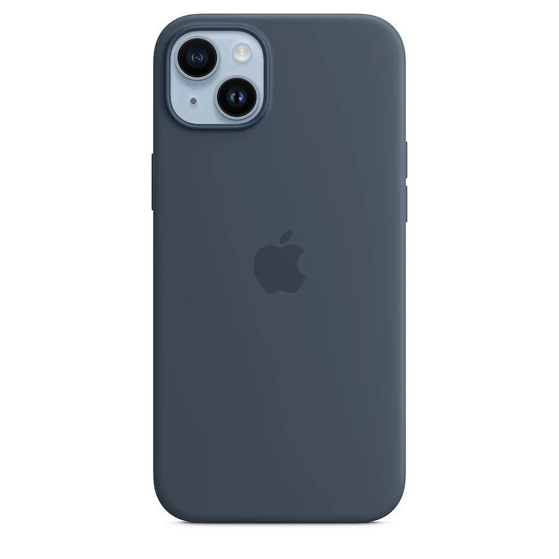 iPhone 14 Plus Silicone Case with MagSafe – Storm Blue