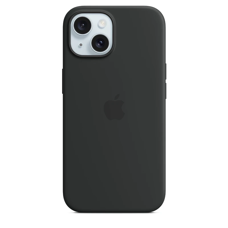 iPhone 15 Silicone Case with MagSafe – Black