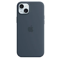 iPhone 15 Plus Silicone Case with MagSafe – Storm Blue