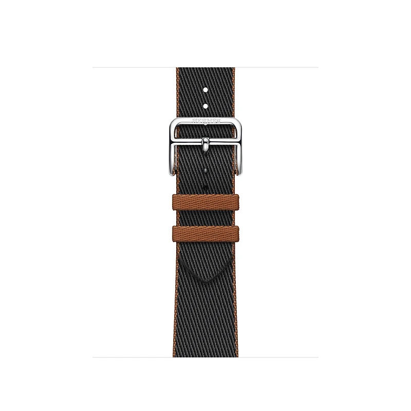 Apple Watch Hermès - 41mm Noir/Gold Twill Jump Single Tour
