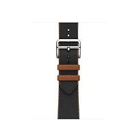 Apple Watch Hermès - 41mm Noir/Gold Twill Jump Single Tour