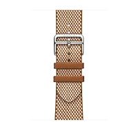 Apple Watch Hermès - 45mm Gold/Écru Toile H Single Tour