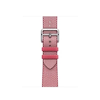 Apple Watch Hermès - 41mm Framboise/Écru Toile H Single Tour