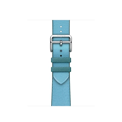 Apple Watch Hermès - 41mm Bleu Céleste/Bleu Jean Twill Jump Single Tour