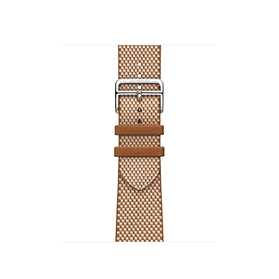 Apple Watch Hermès - 42mm Gold/Écru Toile H Single Tour
