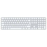 Magic Keyboard with Touch ID and Numeric Keypad for Mac models with Apple silicon (USB–C) - Spanish (Latin American) - White Keys