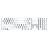 Magic Keyboard with Touch ID and Numeric Keypad for Mac models with Apple silicon (USB‑C) - French - White Keys