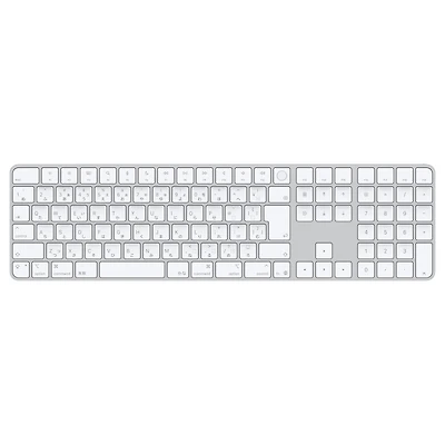 Magic Keyboard with Touch ID and Numeric Keypad for Mac models with Apple silicon (USB–C) - Japanese - White Keys
