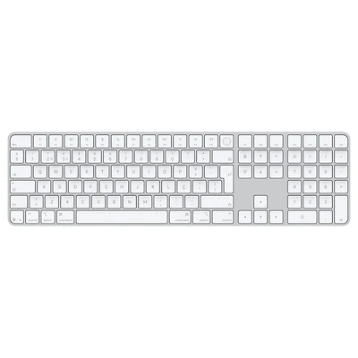 Magic Keyboard with Touch ID and Numeric Keypad for Mac models with Apple silicon (USB–C) - Portuguese - White Keys