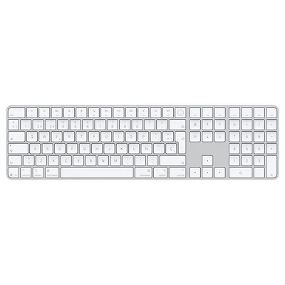 Magic Keyboard with Touch ID and Numeric Keypad for Mac models with Apple silicon (USB–C) - Spanish - White Keys