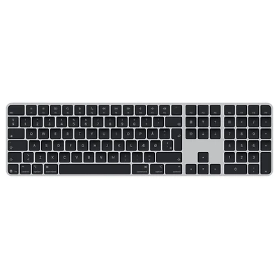 Magic Keyboard with Touch ID and Numeric Keypad for Mac models with Apple silicon (USB–C) - Danish - Black Keys