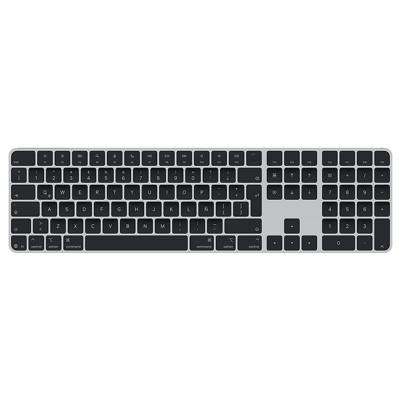 Magic Keyboard with Touch ID and Numeric Keypad for Mac models with Apple silicon (USB‑C) - Spanish (Latin American) - Black Keys