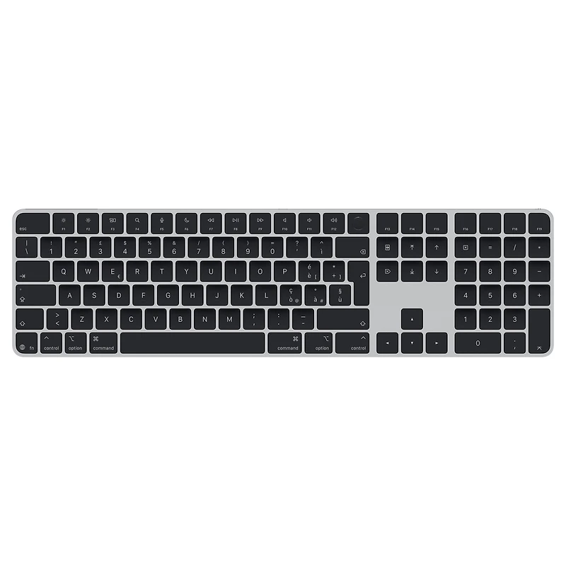 Magic Keyboard with Touch ID and Numeric Keypad for Mac models with Apple silicon (USB–C) - Italian - Black Keys