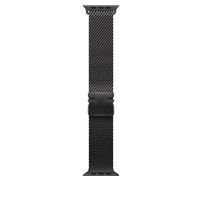 49mm Black Titanium Milanese Loop - Small