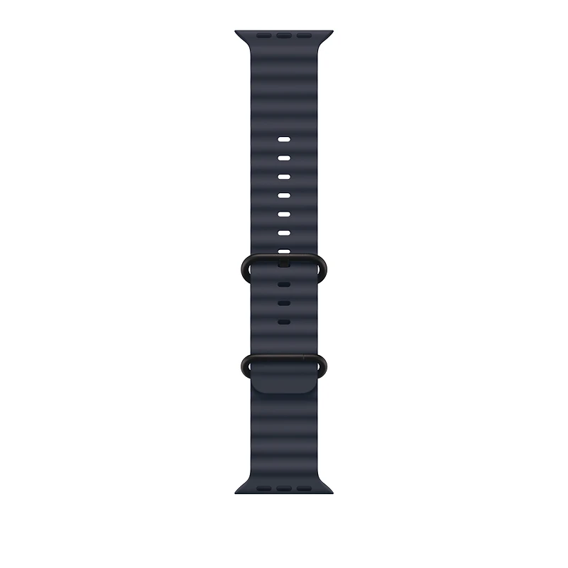 49mm Navy Ocean Band - Black Titanium Finish