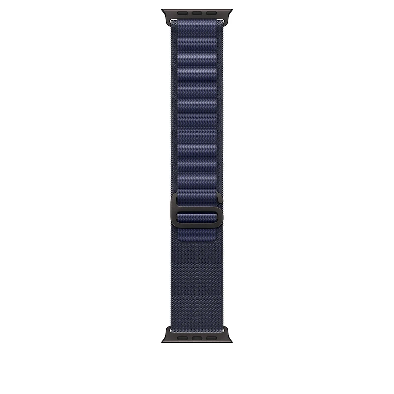 49mm Navy Alpine Loop - Small - Black Titanium Finish