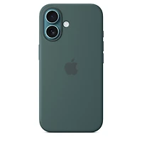 iPhone 16 Silicone Case with MagSafe – Lake Green